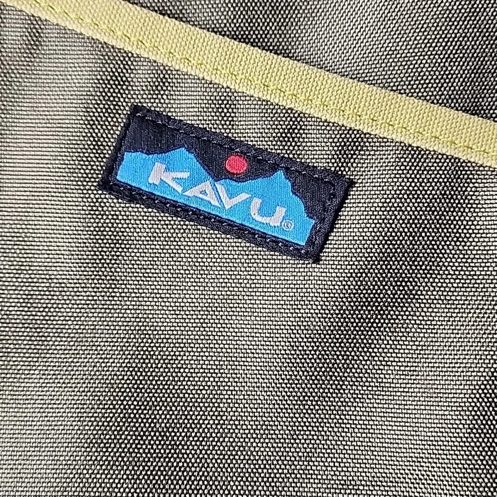 Kavu Green and Yellow Sling Bag